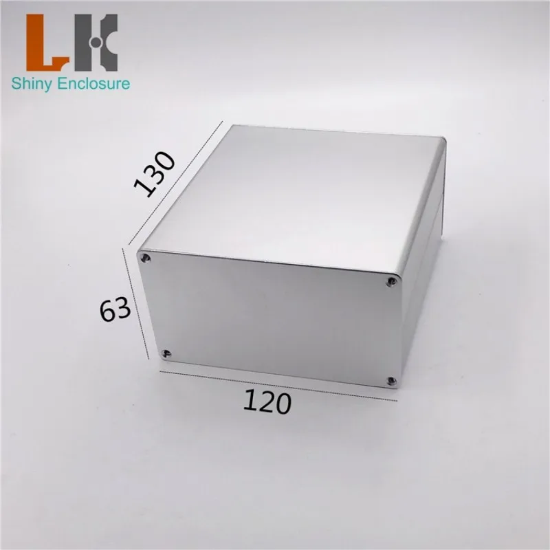 LK-ALS37 Split Extruded Aluminum Electronic Project Box Aluminum Instrument Case DIY Power Supply Units Enclosure 63x120x130mm