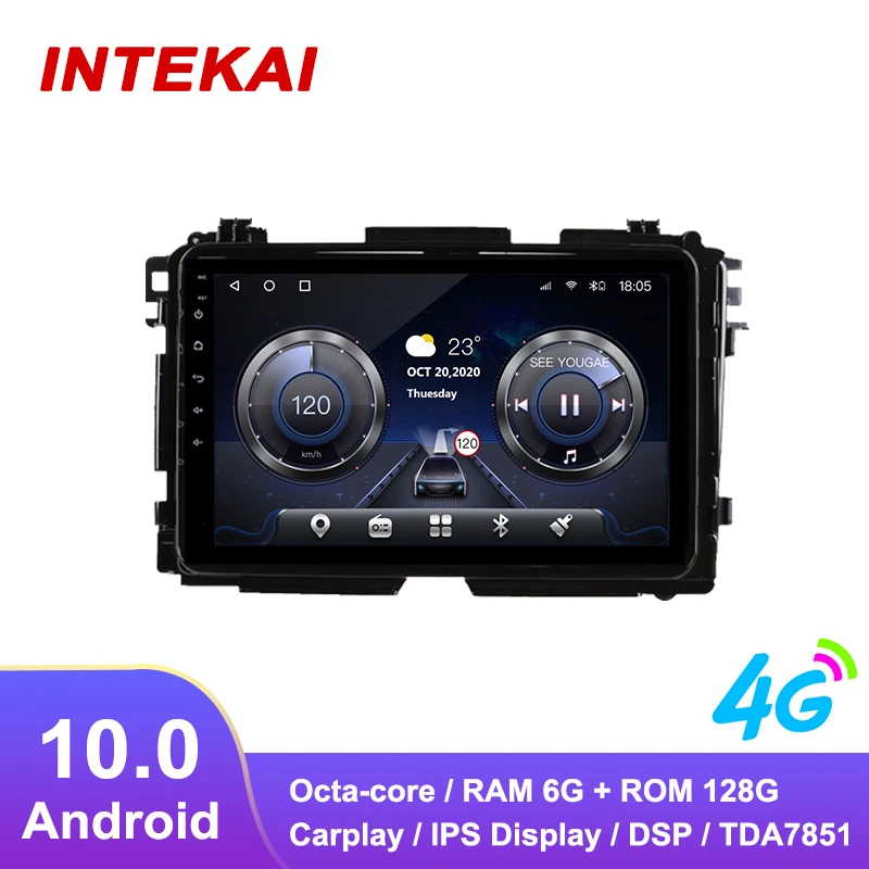 

9"Android 10.0 Car Radio GPS Navigation autoradio multimedia player for Honda HR-V HRV XRV Vezel 2013 2019 head unit stereo