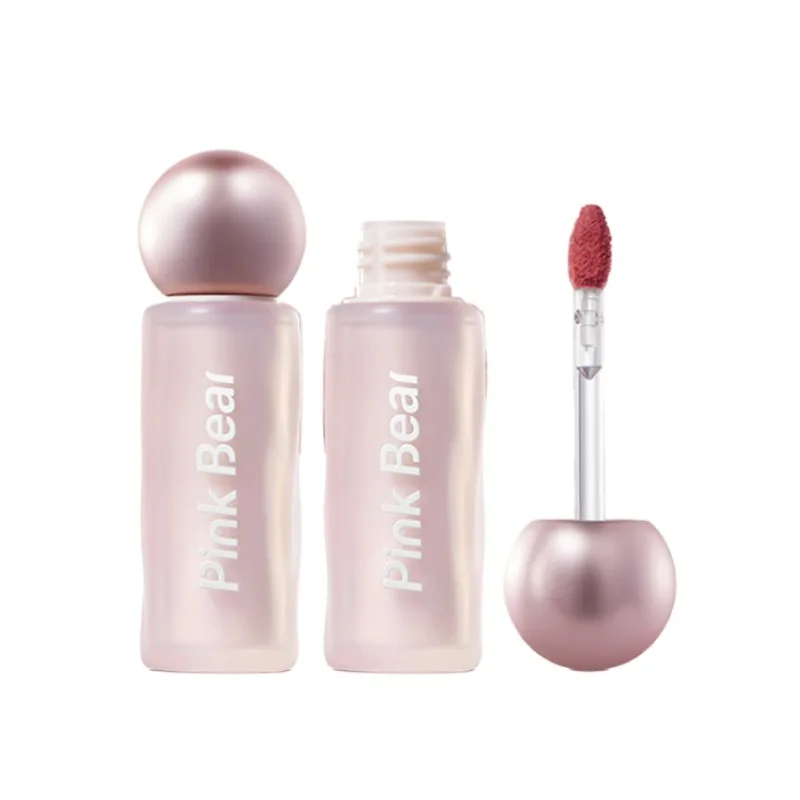 Pinkbear リップペースト リップグレーズ 色褪せない カップに付かない 保湿 非乾燥性 マット 長持ちする口紅 かわいいメイクアップ