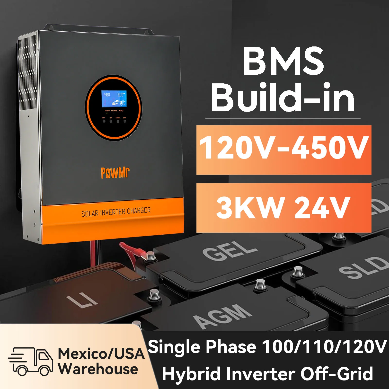 Powmr 24V 110V Sola…