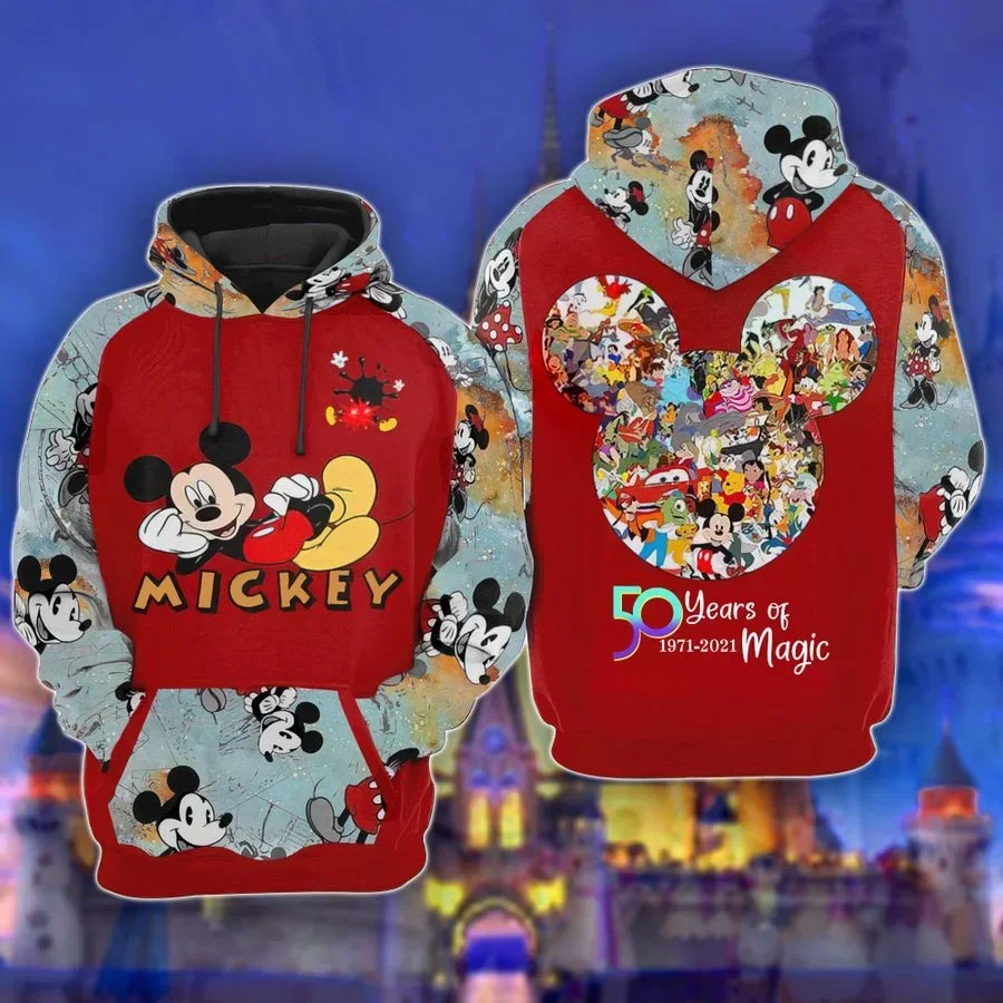 Magic 50th Anniversary 1971-2021 Disney Land Christmas Unisex Men and Women Hoodie Gift Y2k Hoodie