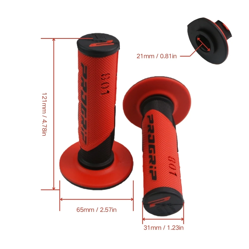

Universal 7/8" 22‑24mm Motorcycle Handlebar Grips Rubber Gel Domino Grips For KTM Yamaha Motocross Motorbike 6 Colors Available