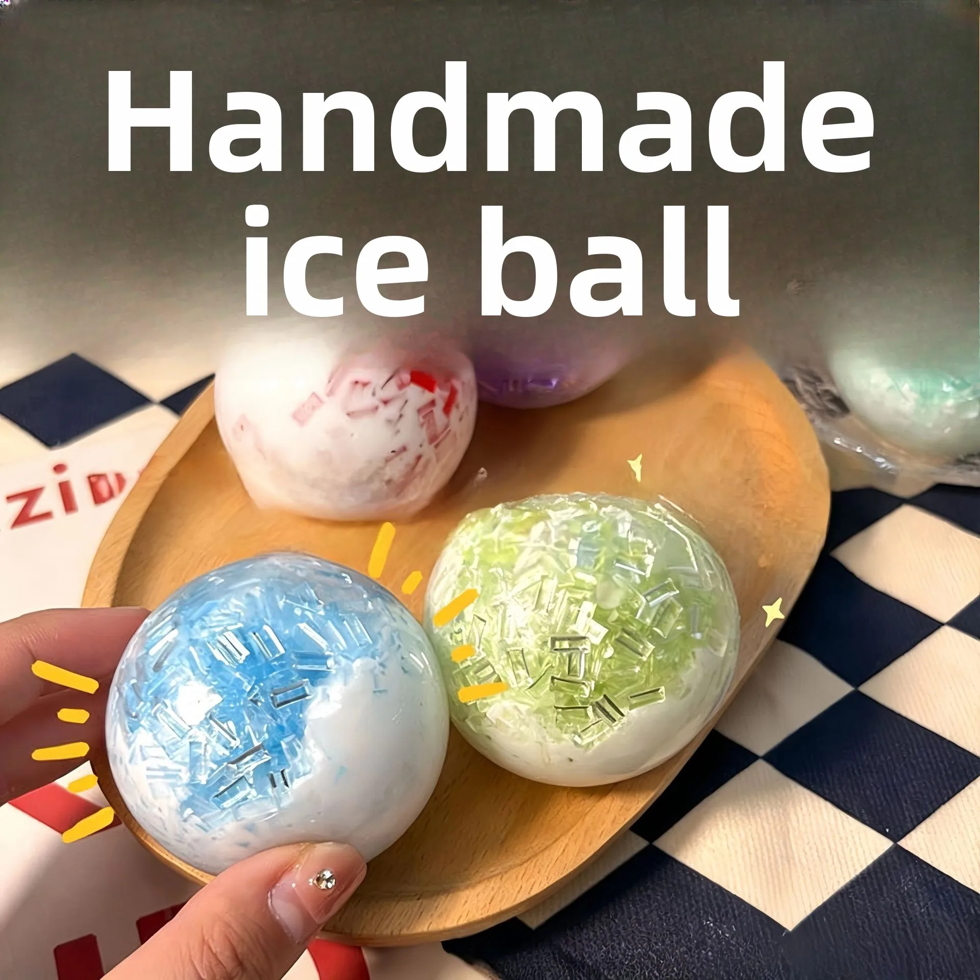 Slow Rising Crackle Ball, Squishy Stress Toy, Squeaky Sensory Fidget, Soft Anxiety Reliever, Calming Gift Crunchy Sound