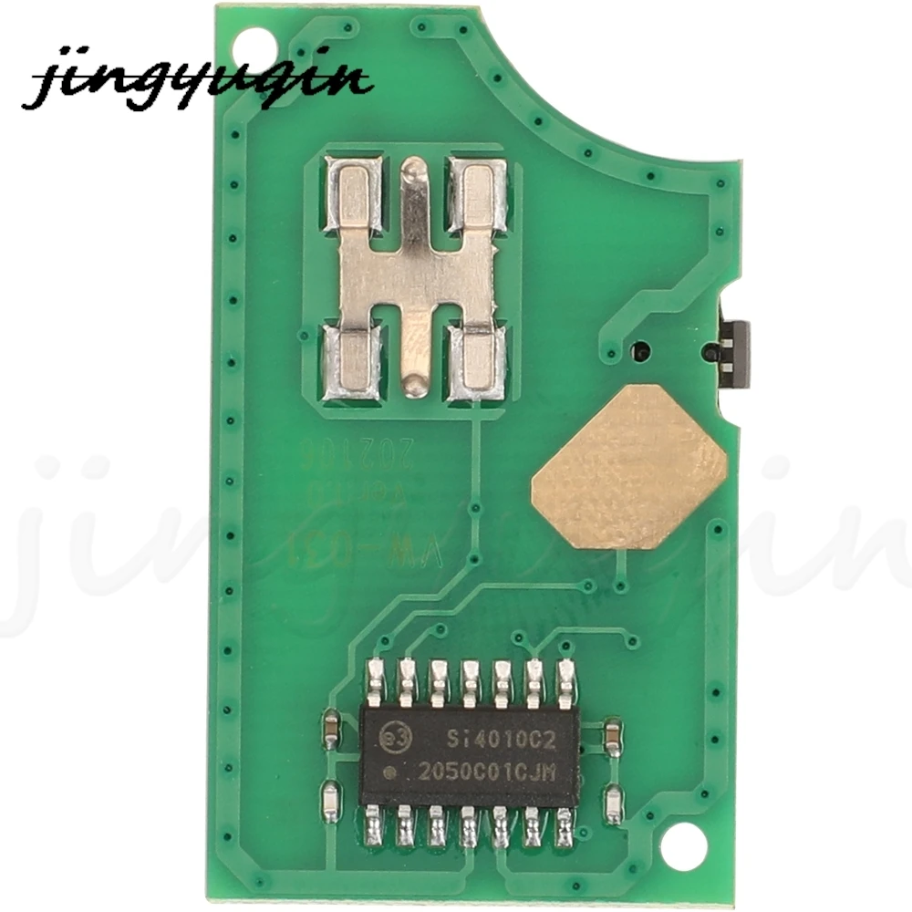 jingyuqin 4 Buttons Remote Car Key Circuit Board Fob 315MHZ 1J0959753AM / 1J0959753DC For VW Volkswagen Golf 2009 NBG92596263