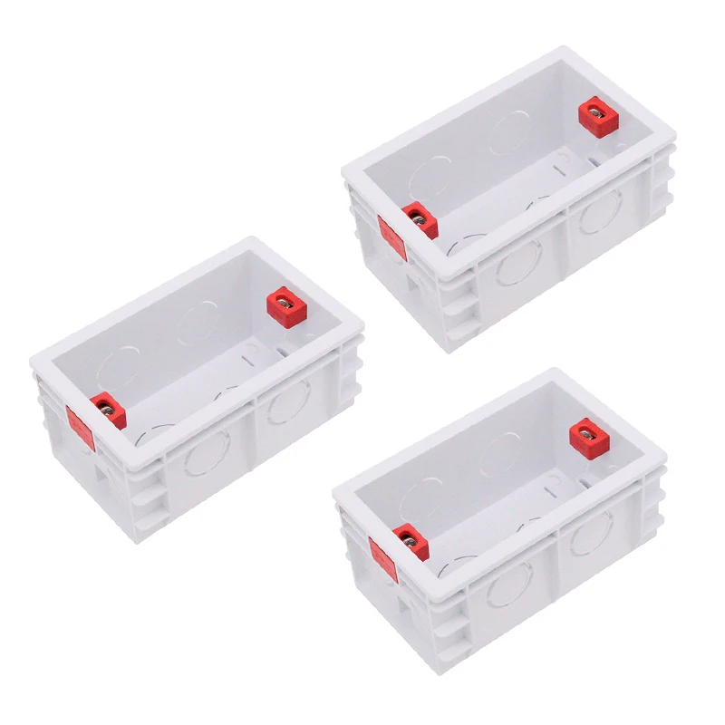 118 Type US AU Standard Universal Bottom Box Wall Switch Socket Mounting Inner Cassette Junction Box