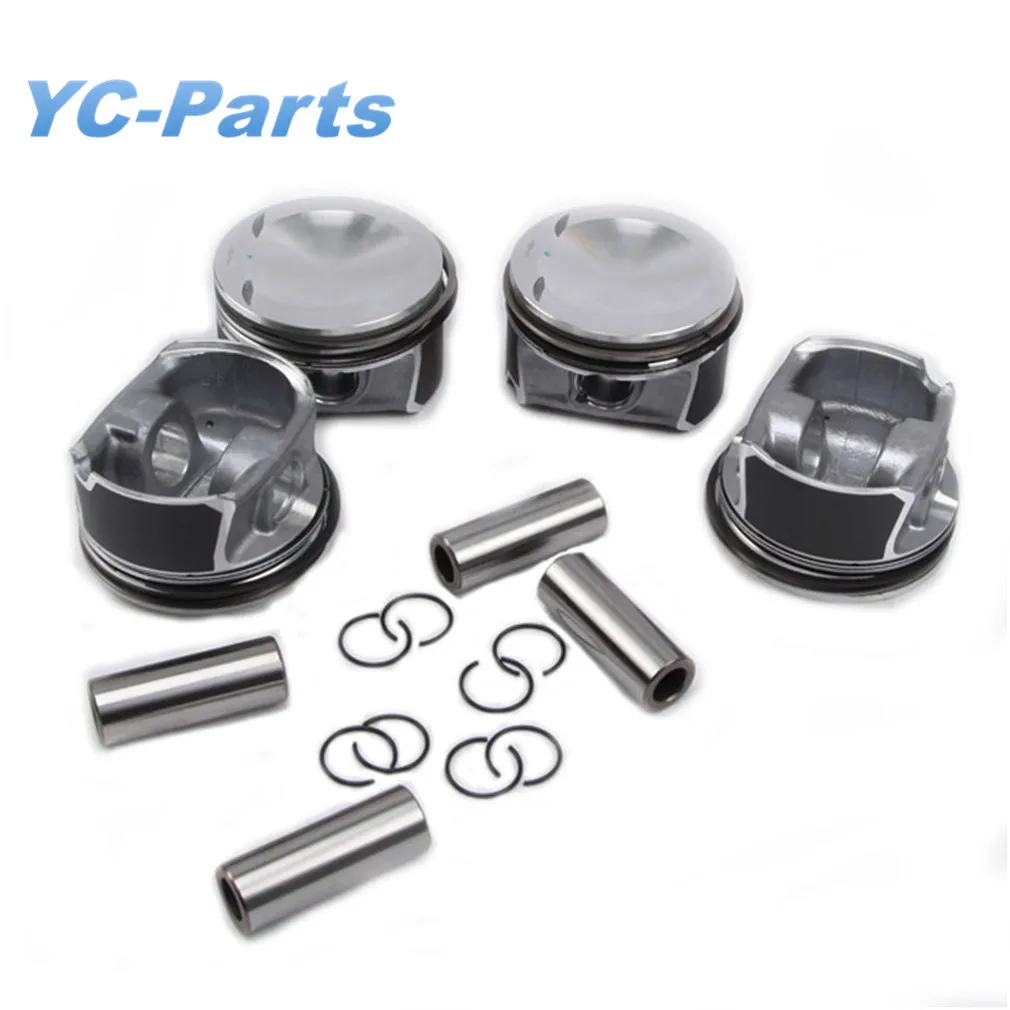 06D107066S Pistons & Rings Set Φ82.51mm Φ22mm for AUDI S1 S3 TTS Quattro 2.0 TFSI CDLH CDLB VW Golf Polo R 2.0 TSI CDLA