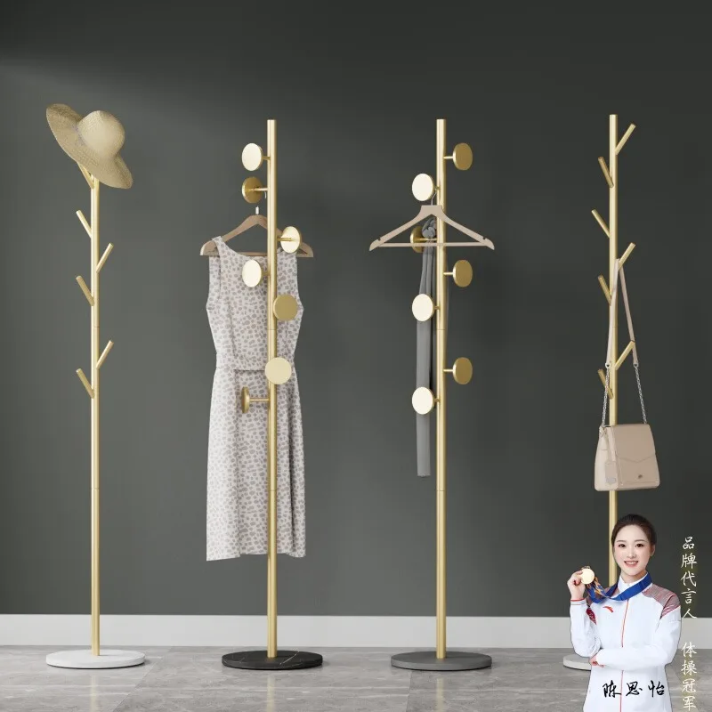 Stylish Minimalist Clothes Racks Hanging Glod Modern Japandi Clothing Rack Apartments Design Colgadores De Ropa Room Furniture
