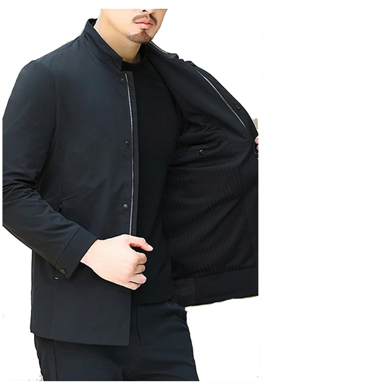 Men Long Sleeved Anti Cut Jacket With Flexible Concealed Anti Stab Anti Cut Safety Personalized Business Fashion Retro Clothing