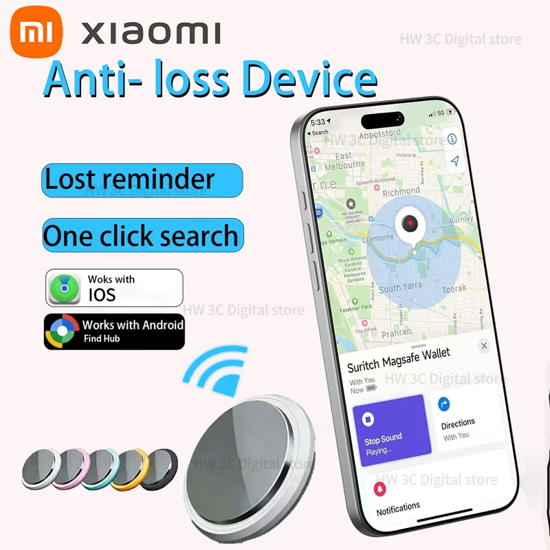 

Xiaomi MINI Tracker Bluetooth 5.0: GPS-трекер для отслеживания домашних животных, детей, сумок и кошельков, совместимый с iOS и Android