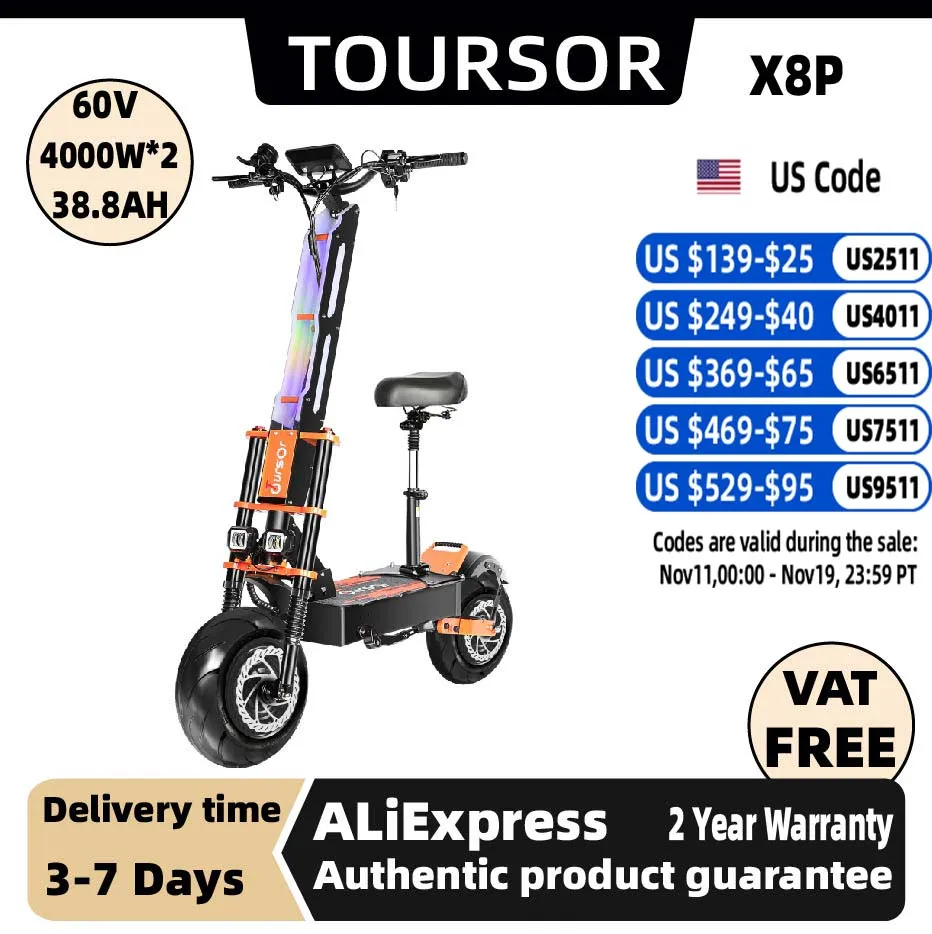 Toursor X8 Pro Elec…