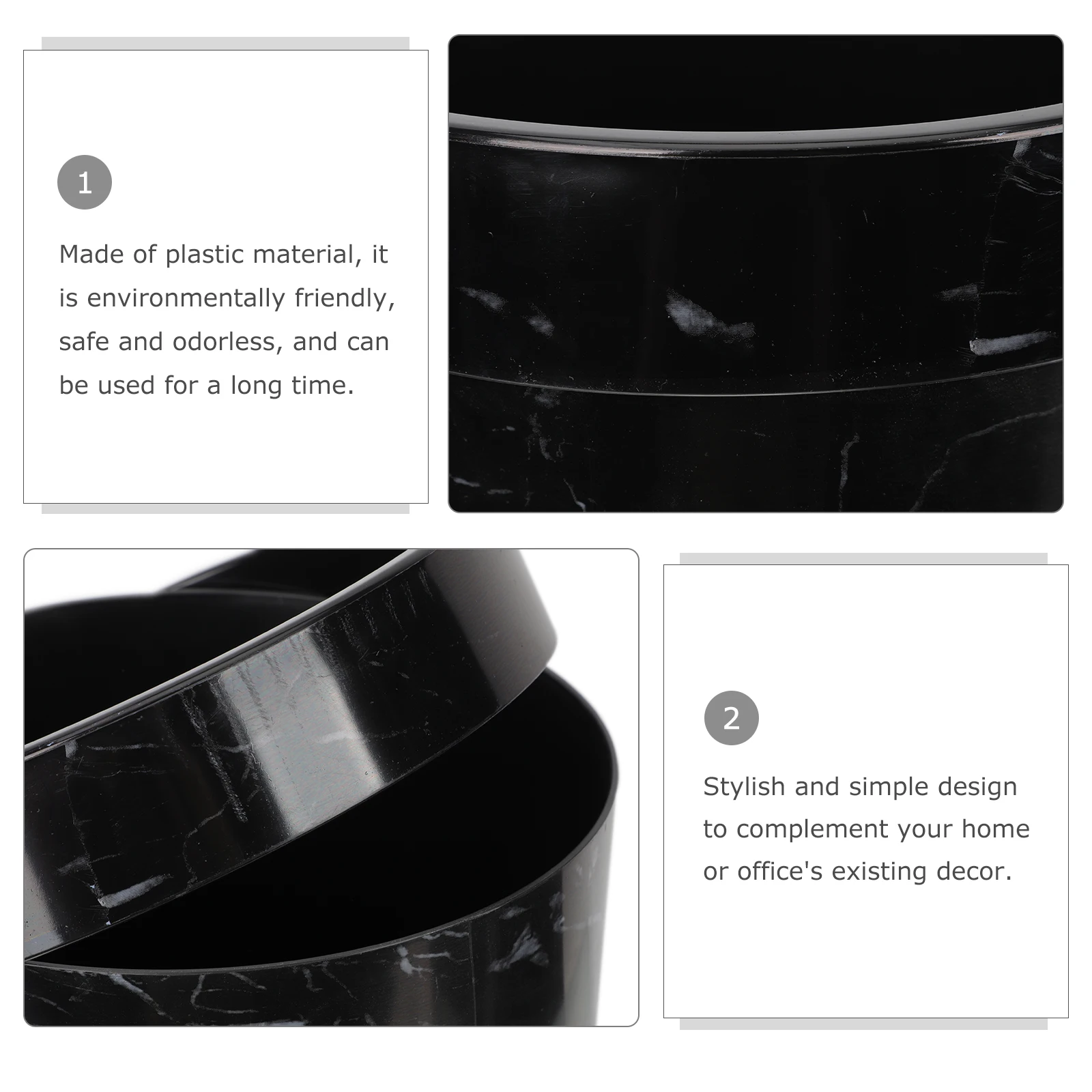 

Мусорный бак с мраморной текстурой, пластиковый большой мусорный бак для ванной комнаты, спальни, кухни, контейнер для мусора, офисная корзина для мусора