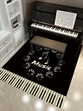 Rectangular Piano Carpet, Creative Sound Insulation, Special Floor Mat