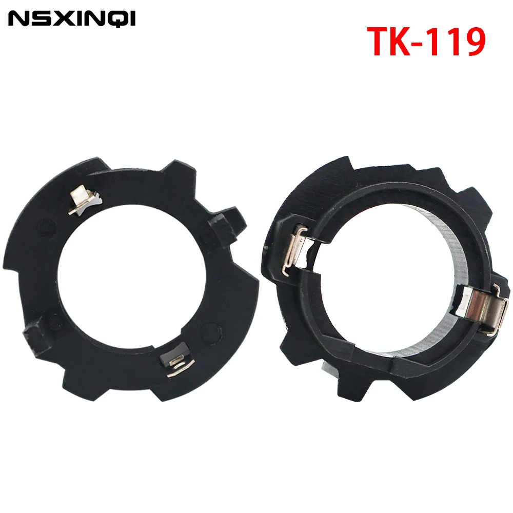 NSXINQI 2pcs H7 LED Car Headlight Bulb Base Holder Adapter Socket TK-119 For Volkswagen Jetta Golf 5