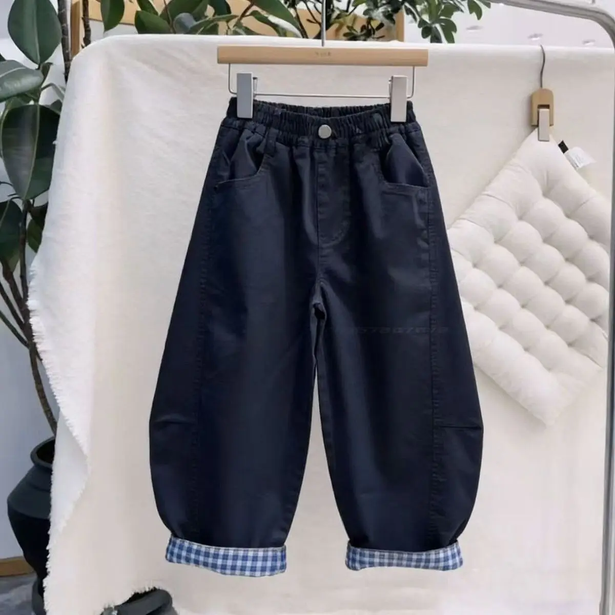 Boys Pants 2026 Spring Autumn New Kids Casual Loose Straight Leg Trousers Toddler Baby Children Long Pants Clothing