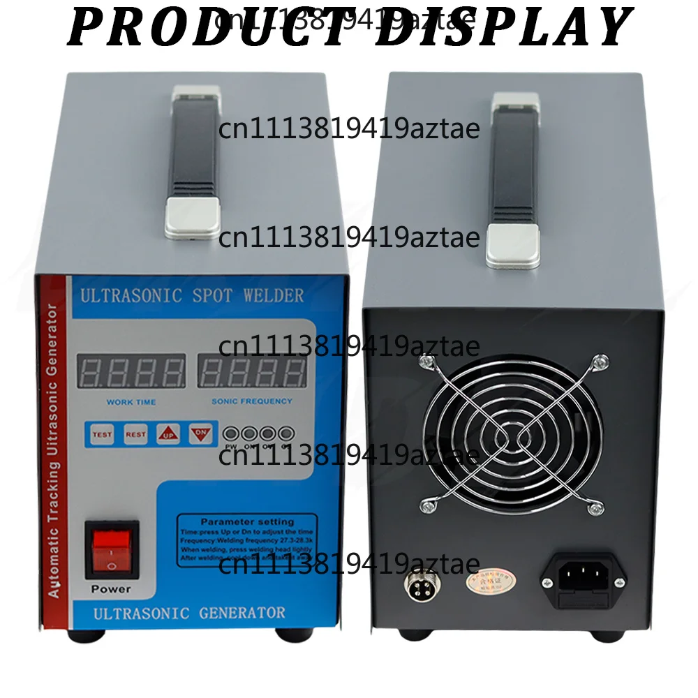 700W 28KHz High Frequency Handheld Ultrasonic Plastic Spot Welder with 2 Nozzles for ABS PP PE Auto Body Repair