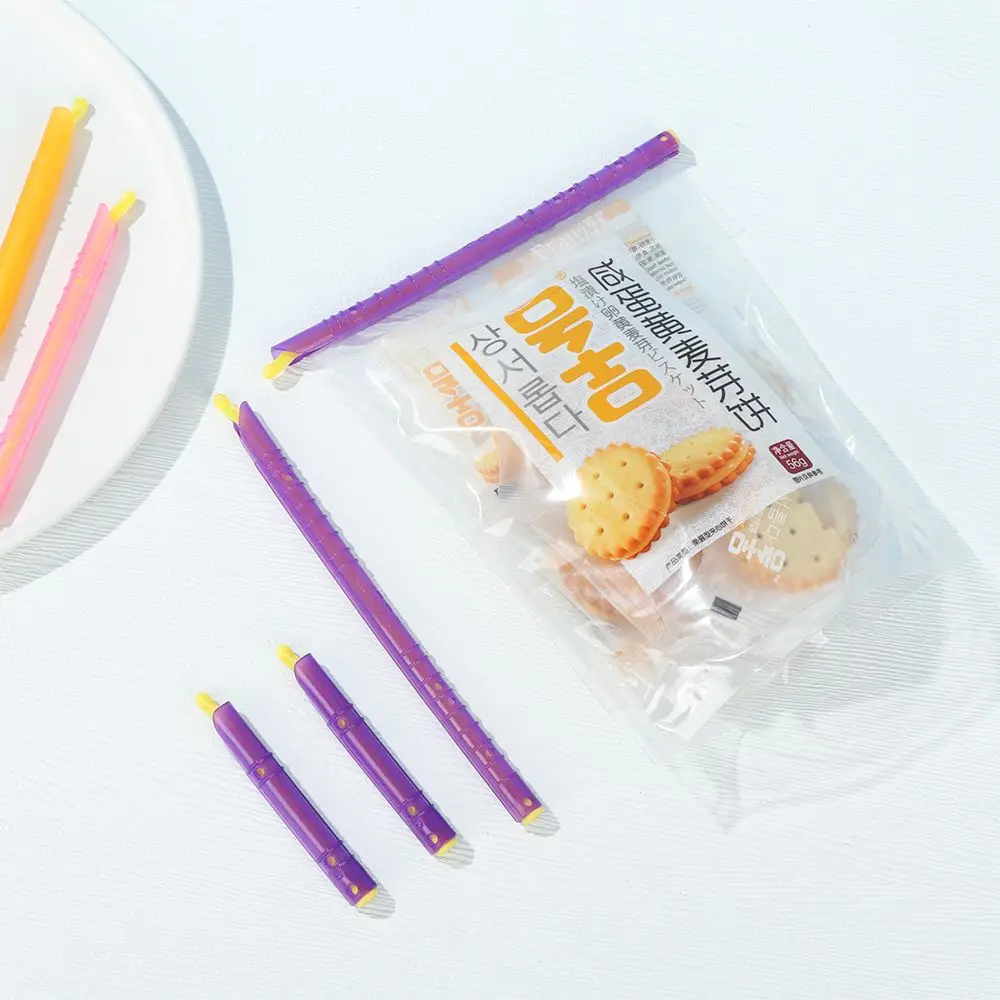 5PCS Household Practical Plastic Fresh Lock Refrigeration Tool Magic Sealer Stick Sealing Clip