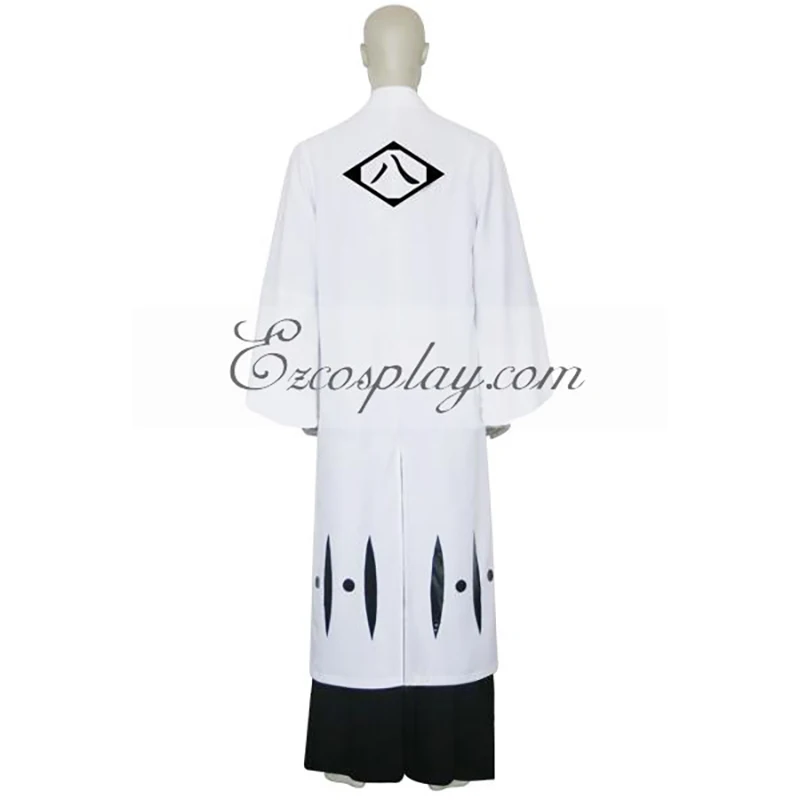8th Division Captain Shunsui Kyoraku Cosplay Costume Shunsui Sakuranosuke Jiro Kyoraku Shinigami Kimono Outfit E001