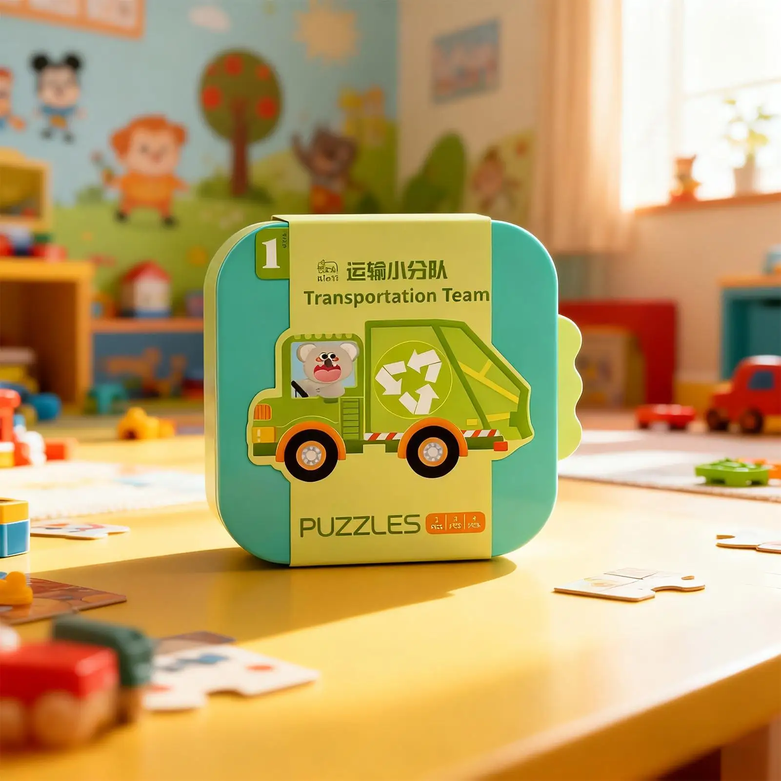 Puzzle Kinder Frühes Lernen Cartoon Spielzeug Lernpuzzles Für 3-5 Jahre Alte Jungen Mädchen Weihnachtsstrumpffüller Reisen