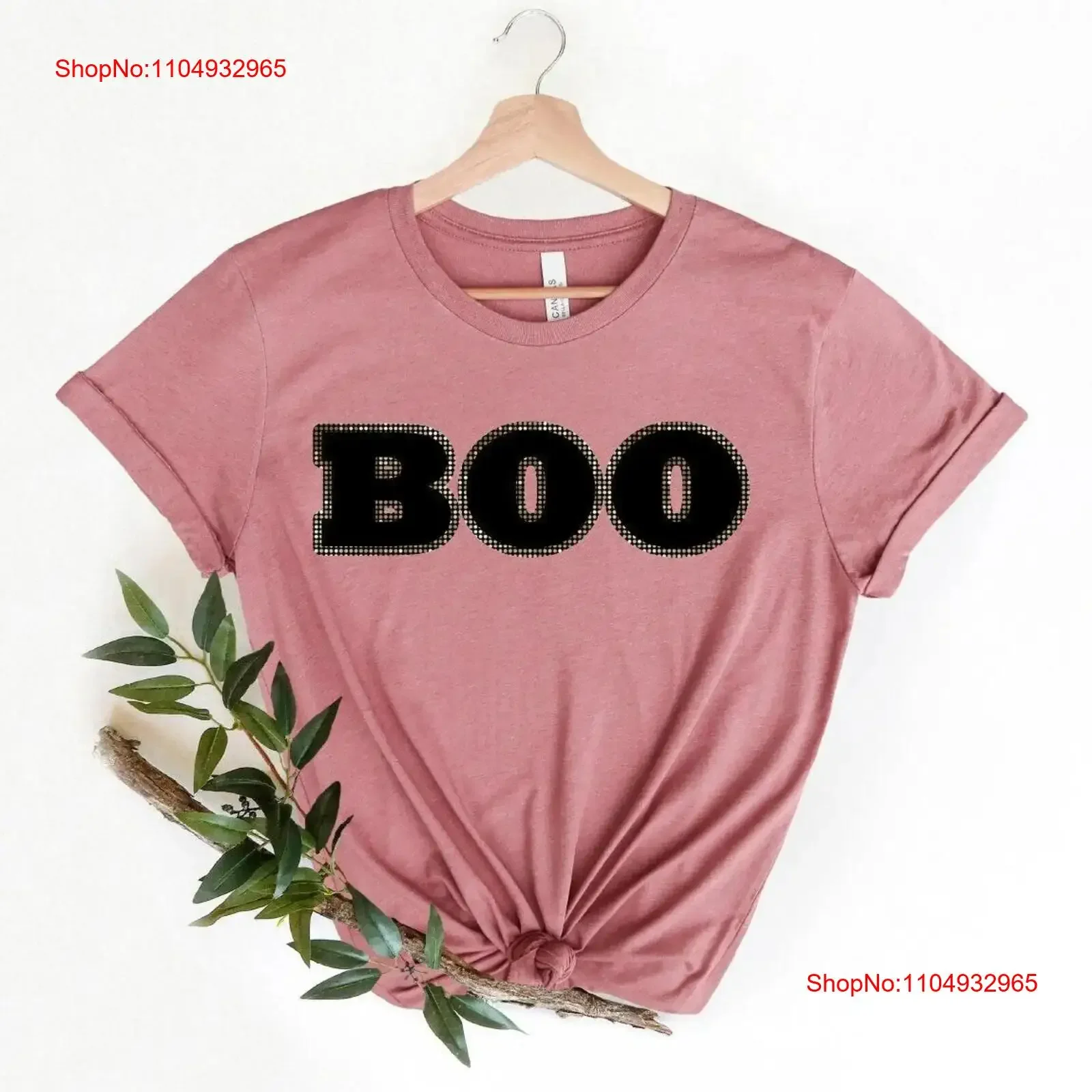 

Boo Crew T Shirt Holloween Women Halloween And Sweaters PNR690 vintage Washed Breathable graphic fashion Casual