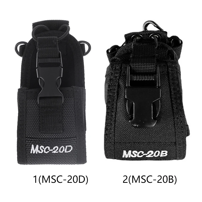 MSC-20B MSC-20D Walkie Talkie Bag Nylon Holster Carry Case For UV5R UV82 Bf888S UV-9R Plus UV-B2 TYT Radio GP328 PX777 TK3207