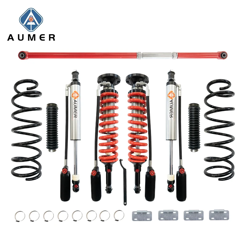 

Компрессионный регулируемый отскок Aumer LC 300 4x4, детали подвески, внедорожные койловеры, амортизаторы для Toyota Landcruiser 300