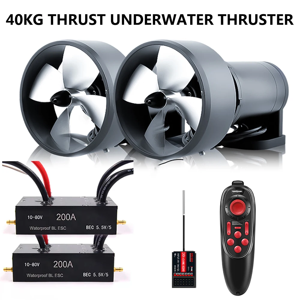 U40 3500w 40kg Schub 12-50v Unterwasser-U-Boot-Propeller Propeller wasserdichter bürstenloser Motor für RC-Schlepper, U-Boot