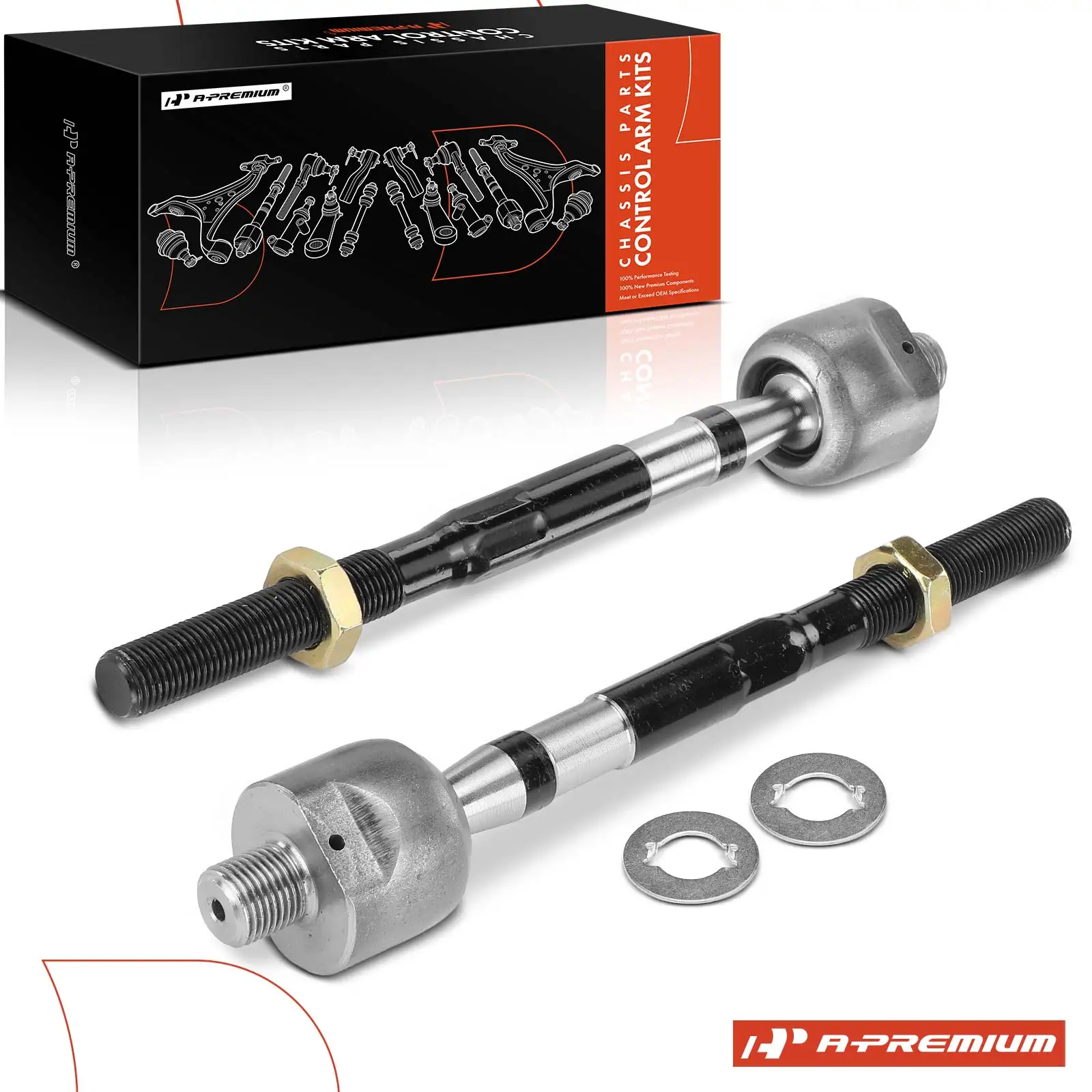 A-Premium 2x Front Left & Right Inner Tie Rod End for Mazda Millenia 1998-2002