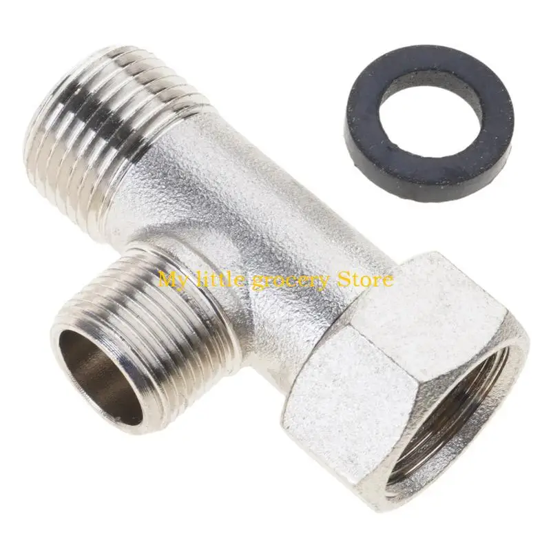 

D5BD Leakproof Bidet Water Divider Brass Fitting for Campers Shower Faucet Systems