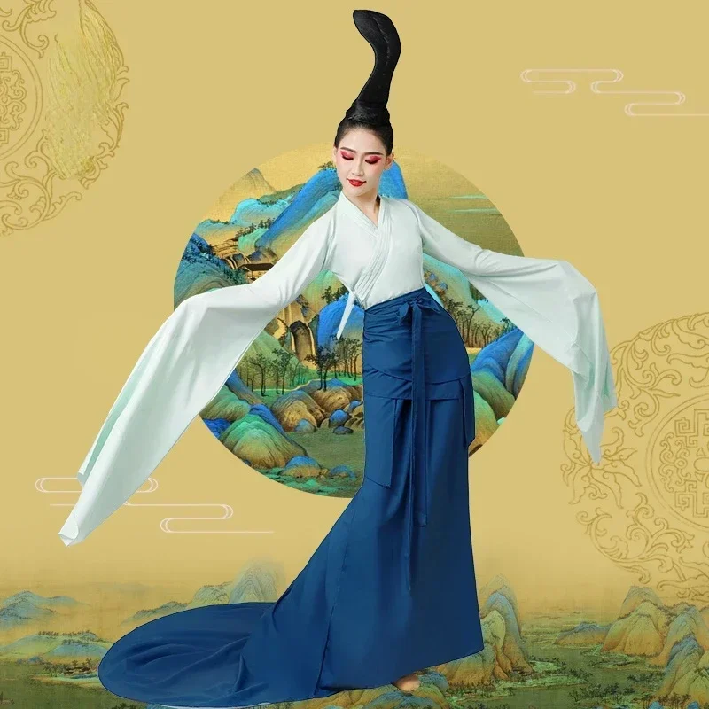 Danza popolare cinese Hanfu Costume da ballo classico ballerino quadrato per adulti costumi Yangge abbigliamento da ballo nazionale palcoscenico professionale