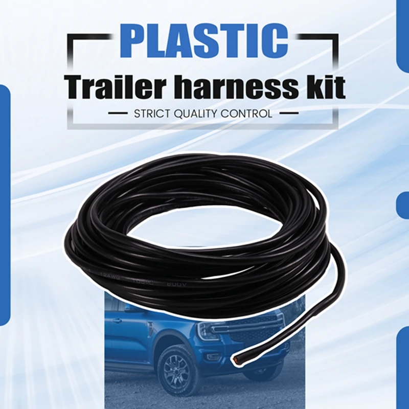 4 Pin Trailer Wiring Harness Kit 56468 Vehicle Standard 4 Way Connector Custom For 21-24 Ford Bronco With LED Taillights