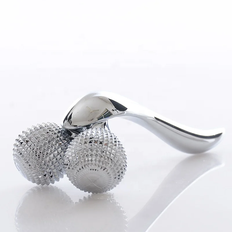 Acupressure & Acupuncture Metal Gear Roller Massager Face Lifting Tool For Neck Head Hand Pain Relief & Muscle Relaxation