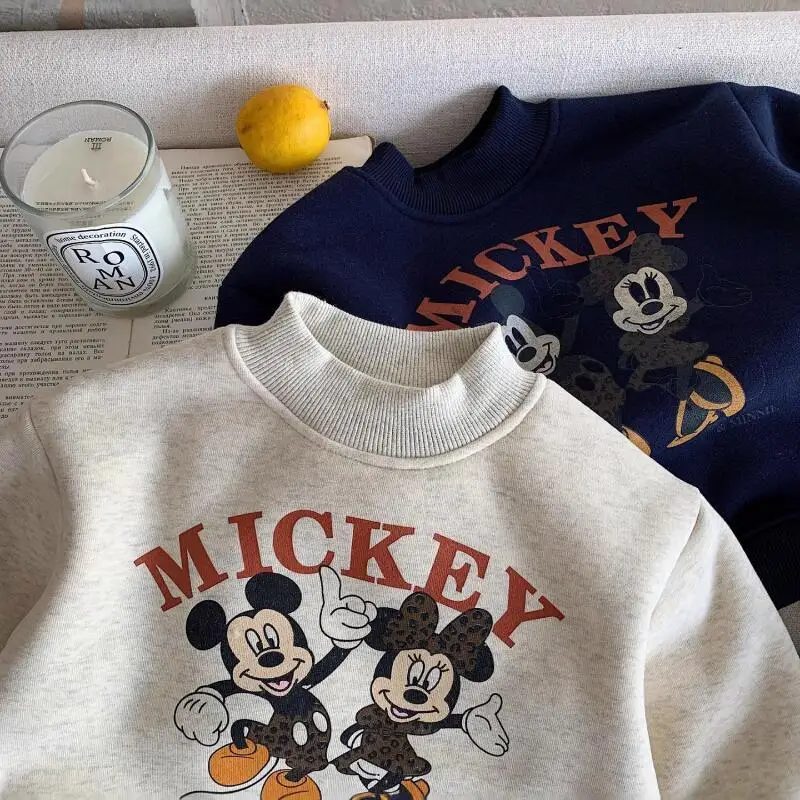 

Costume for Girls Kpop Girl Sweatshirt Cartoon Kawaii Thick Print Decor Soft Cotton Blend Warm Cute Trendy Cozy Girls Tops