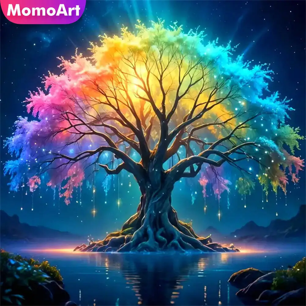 Momoart Bär Diamant Mosaik Tier voller Runde Diamant Malerei Mond Stickerei neue Ankunft handgemachte Hobby