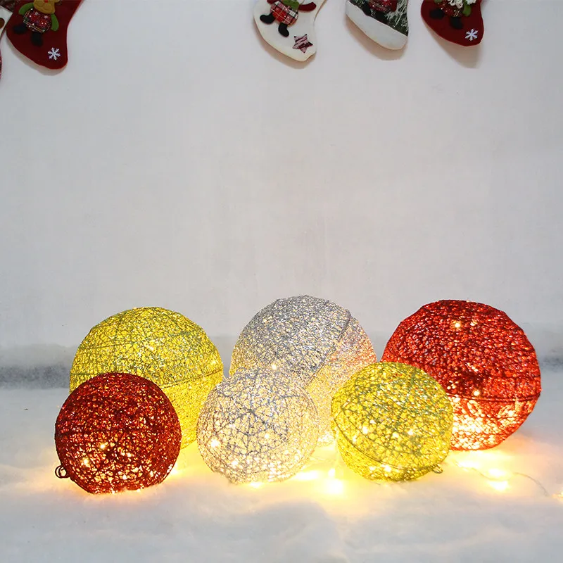 Wrought Iron 3D Luminous Five Pointed Star Hanging Pendant Christmas Decor For Mall Hotel Window Commercial Layout Props