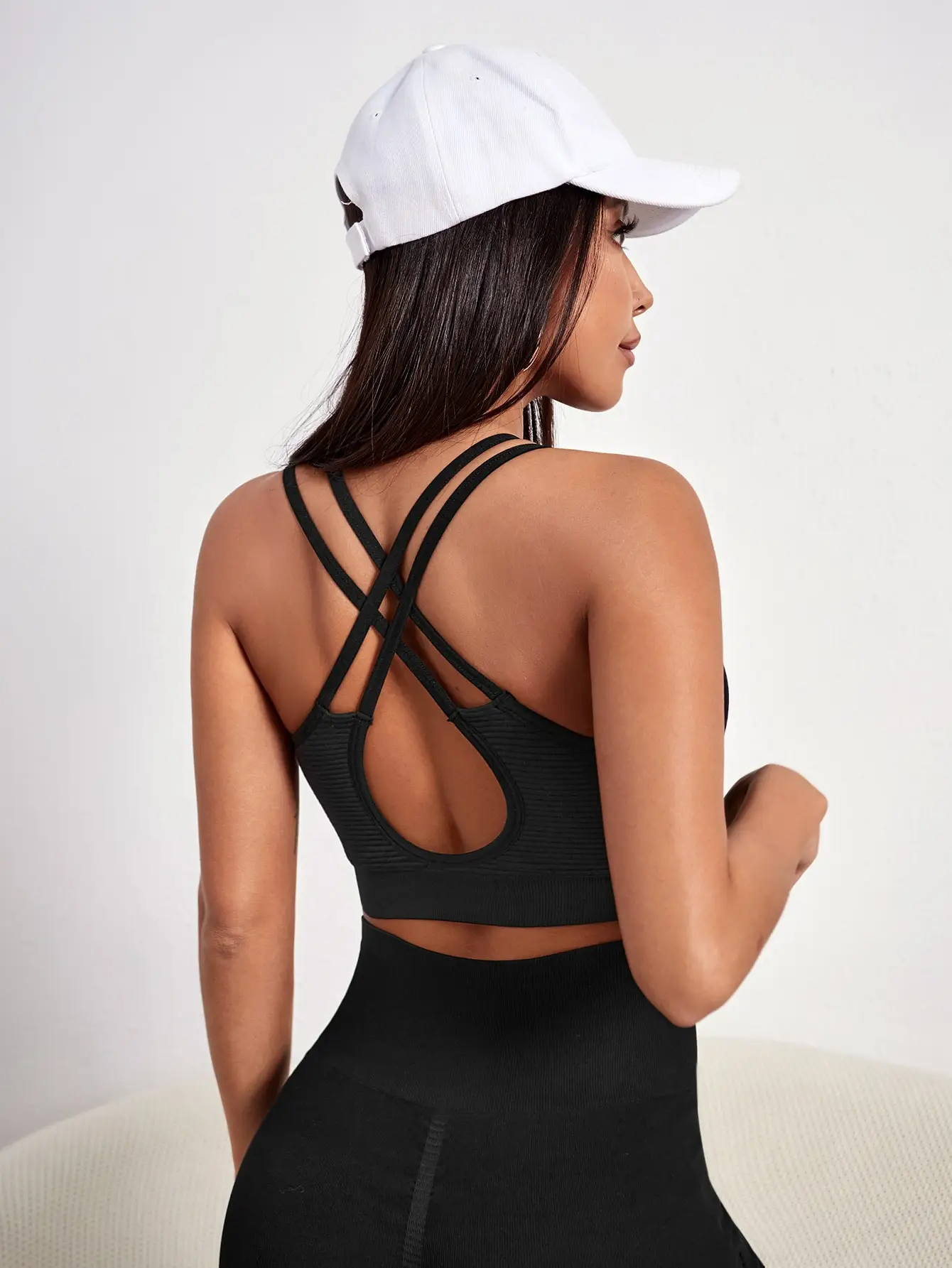 Women's Sports Bra Ivy Ribbed — Seamless, Ribbed