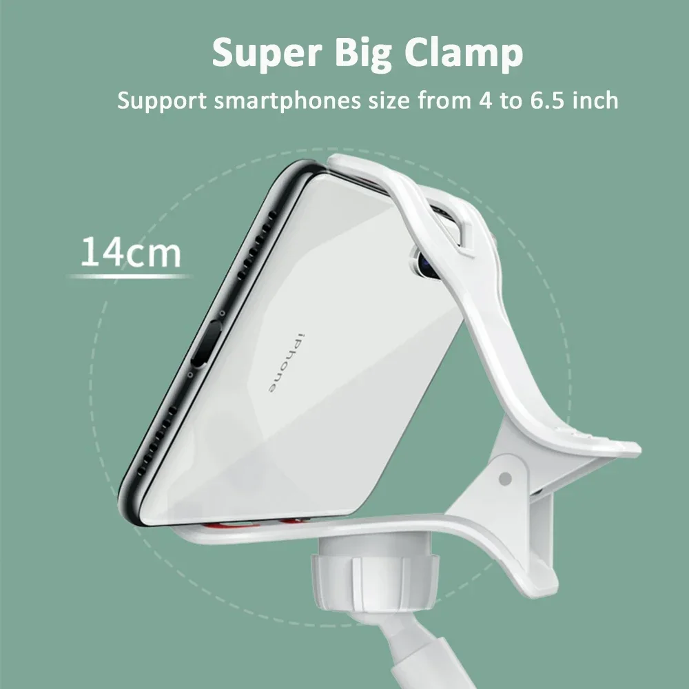 Universal Phone Holder Flexible 360 Clip Mobile Cell Phone Holder Desk Lazy Bed Desktop Bracket Mount Stand Base Bracket Support