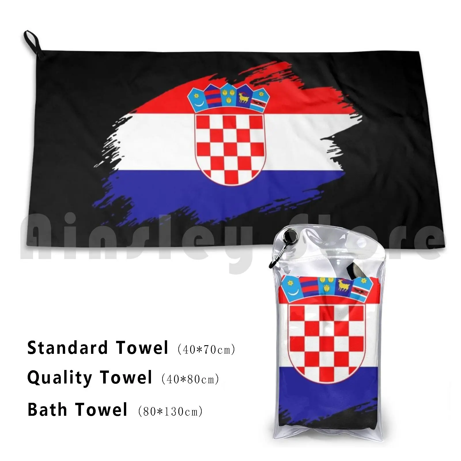 Croatia Croatian Flag Flag Bath Towel Beach Cushion Croatia Croatian Croatian Flag Zagreb Dalmatia Istria