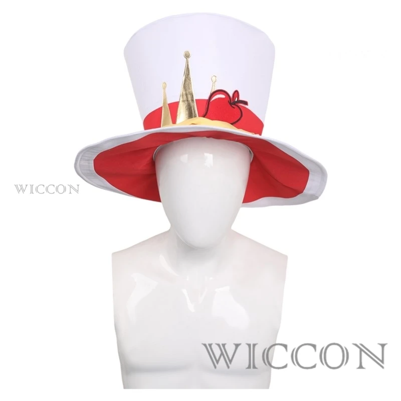 Sombrero de Cosplay de Lucifer para adultos, peluca de dibujos animados de fantasía, disfraz de Hotel de Anime para hombres y mujeres, accesorios de fiesta de Carnaval de Halloween