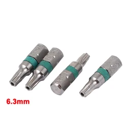 UXCELL 4Pcs TS20 Screwdrivers Set Hex Shank Drill Screwdriver Bit Repair Tools For Power Household Hand Tools 25mm x 6.3mm