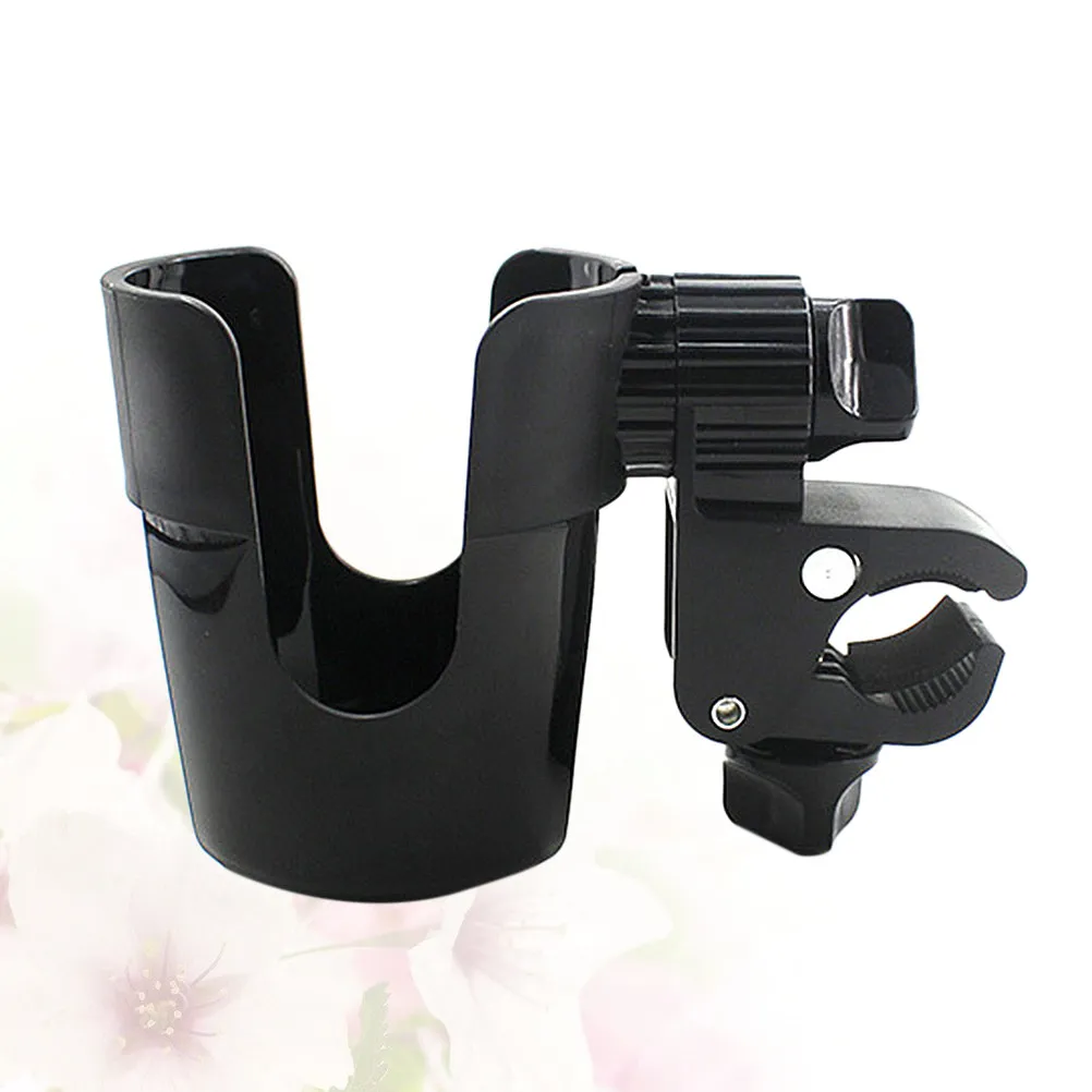 Baby Carriage Bottle Holder 360 Rotation Adjustable for Stroller Pram Mountain Bike Lightweight Portable Anti Slip Clamp Up to