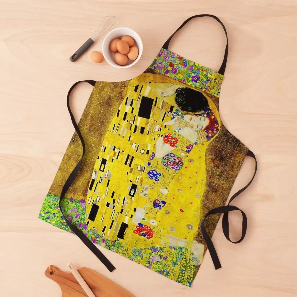 

The Kiss by Gustav Klimt|Liebespaar - The Lovers Apron Women Kitchen'S with personal logo Apron