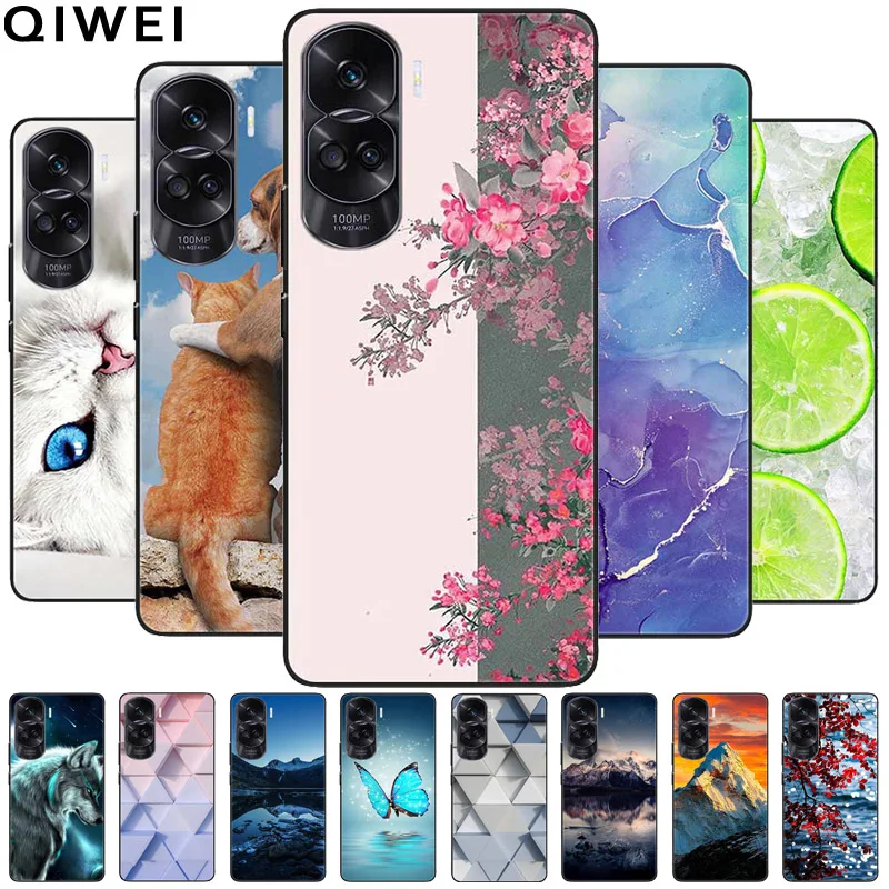 For Honor 90 Lite Case Lovely Fashion Silicone TPU Phone Cases for Honor 90 / Honor90 Pro Shockproof Cover Soft Bumper Protect