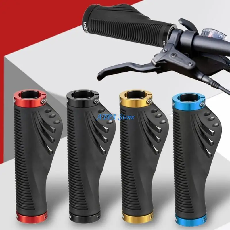 U13C 1pair Comfortable Bilateral Locks Cycling Handle Grips Bike Handbar Grips