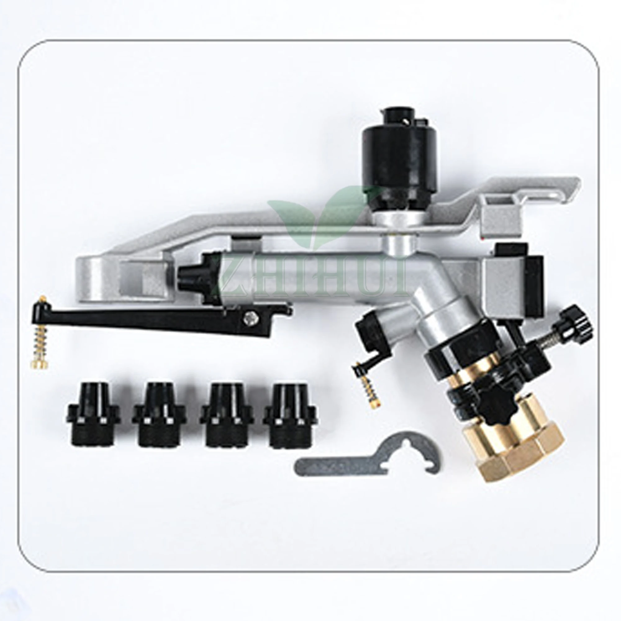 20-30m Spray Radius Long Range Rain Gun Sprinkler 1.5 Inch Female Thread Rain Gun for Agricultural Irrigation System