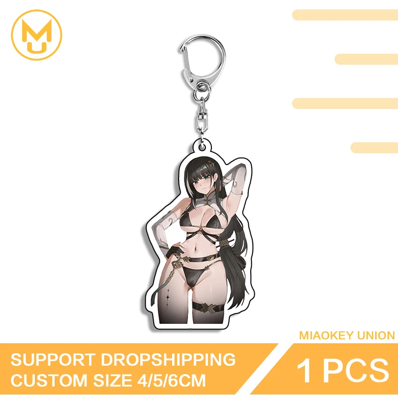 Wuthering Waves Baizhi Beautiful Girl Creative Personality Keyring Advance Guard Lightweight Props Fashion Packbage Decorations