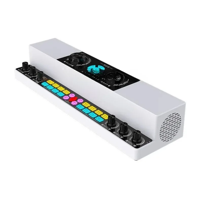 Live Singing Sound Card Audio All-in-one Machine Indoor and Outdoor Square Dance Karaoke Wireless Bluetooth Speaker