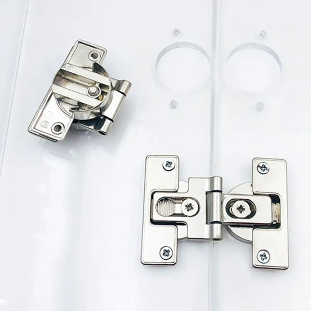 Furniture Cabinet Door Flap Adjustable Folding Hinges Self-Supporting 180 Degrees Hidden Hinge