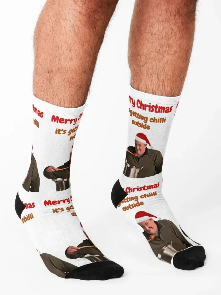 The Office Christmas, Kevins famous chilli card and gifts, Willow Days Socks man Men's Run winter Men Socks Women's