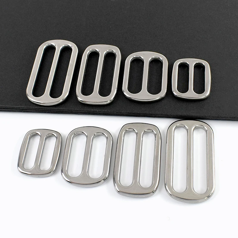 

2/5/10PCS 20-38mm 304 Stainless Steel Buckle for Bag Straps Webbing Adjust Tri-glide Clasp Dog Collar Loops DIY Bags Accessories