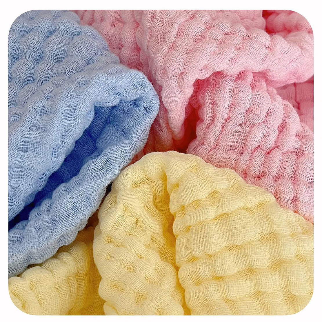 2 قطعة منشفة استحمام الطفل منديل الرضع الشاش تلقي بطانية طفل قماط التفاف الفراش القطن الخالص فقاعة بطانية من الموسلين